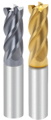 Carbide end mills 
4 teeth 
with double helix
OR411