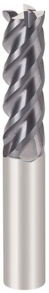 Carbide end mills 
4 teeth with helix 45°
OR452