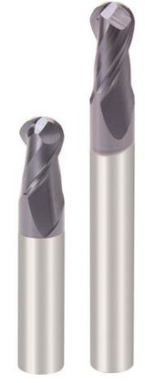 Carbide ball-nose end mills 
2 teeth
OK201/OK202